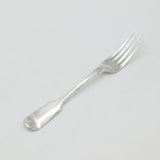 Georgian Sterling Silver Crested Fiddle Pattern Fork 1823 London Antique