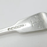 Georgian Sterling Silver Crested Fiddle Pattern Fork 1823 London Antique