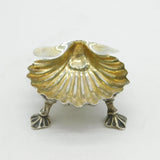 George III Sterling Silver Shell Form Salt Cellar Antique 1797 London