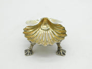 George III Sterling Silver Shell Form Salt Cellar Antique 1797 London