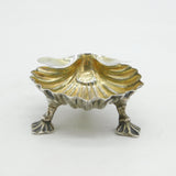 George III Sterling Silver Shell Form Salt Cellar Antique 1797 London