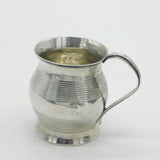 George III Sterling Silver Lined Pattern Christening Mug Antique 1793 London