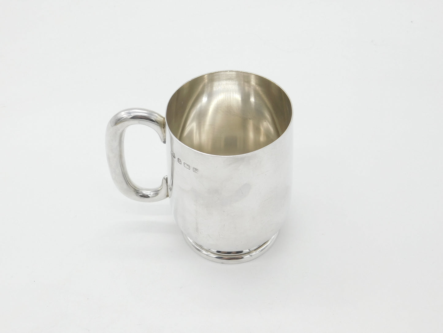 Sterling Silver Half Pint Christening Mug Antique 1937 Birmingham Antique