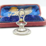 Georgian Sterling Silver Heraldic Crest Animal In Boot Seal Fob Antique c1780