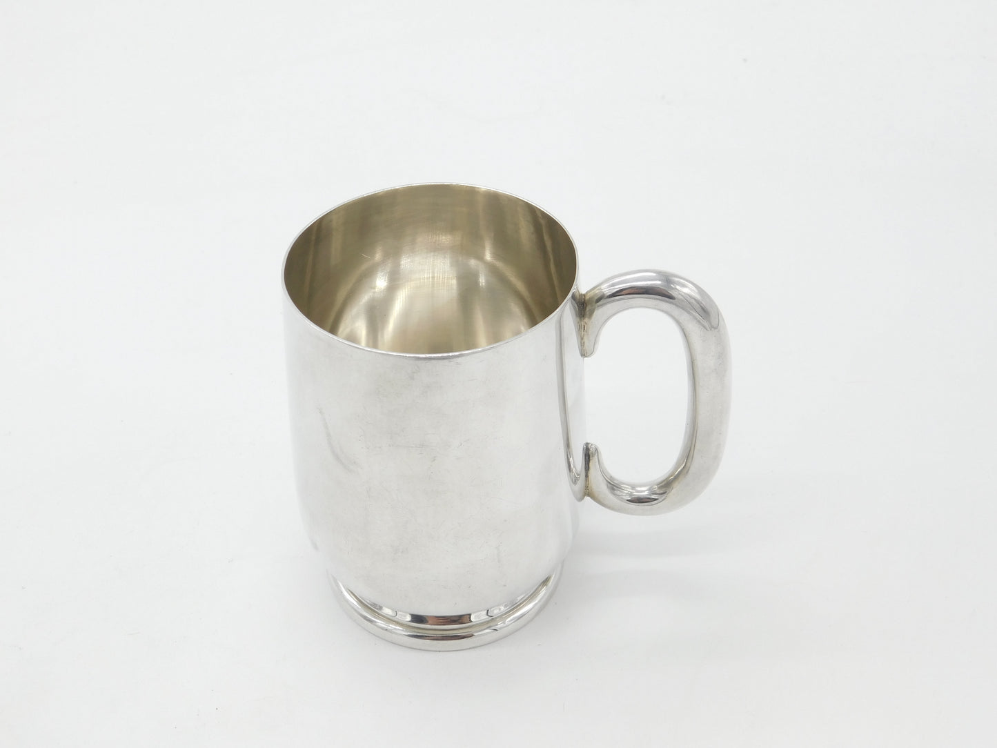 Sterling Silver Half Pint Christening Mug Antique 1937 Birmingham Antique