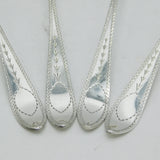 Irish George III Set of Four Sterling Silver Shell Ladles Antique 1802 Dublin