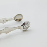 Scottish Sterling Silver Georgian Scallop Shell Sugar Tongs A. Zeigler c1800