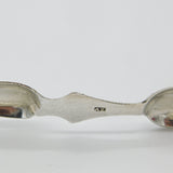 Scottish Sterling Silver Georgian Scallop Shell Sugar Tongs A. Zeigler c1800