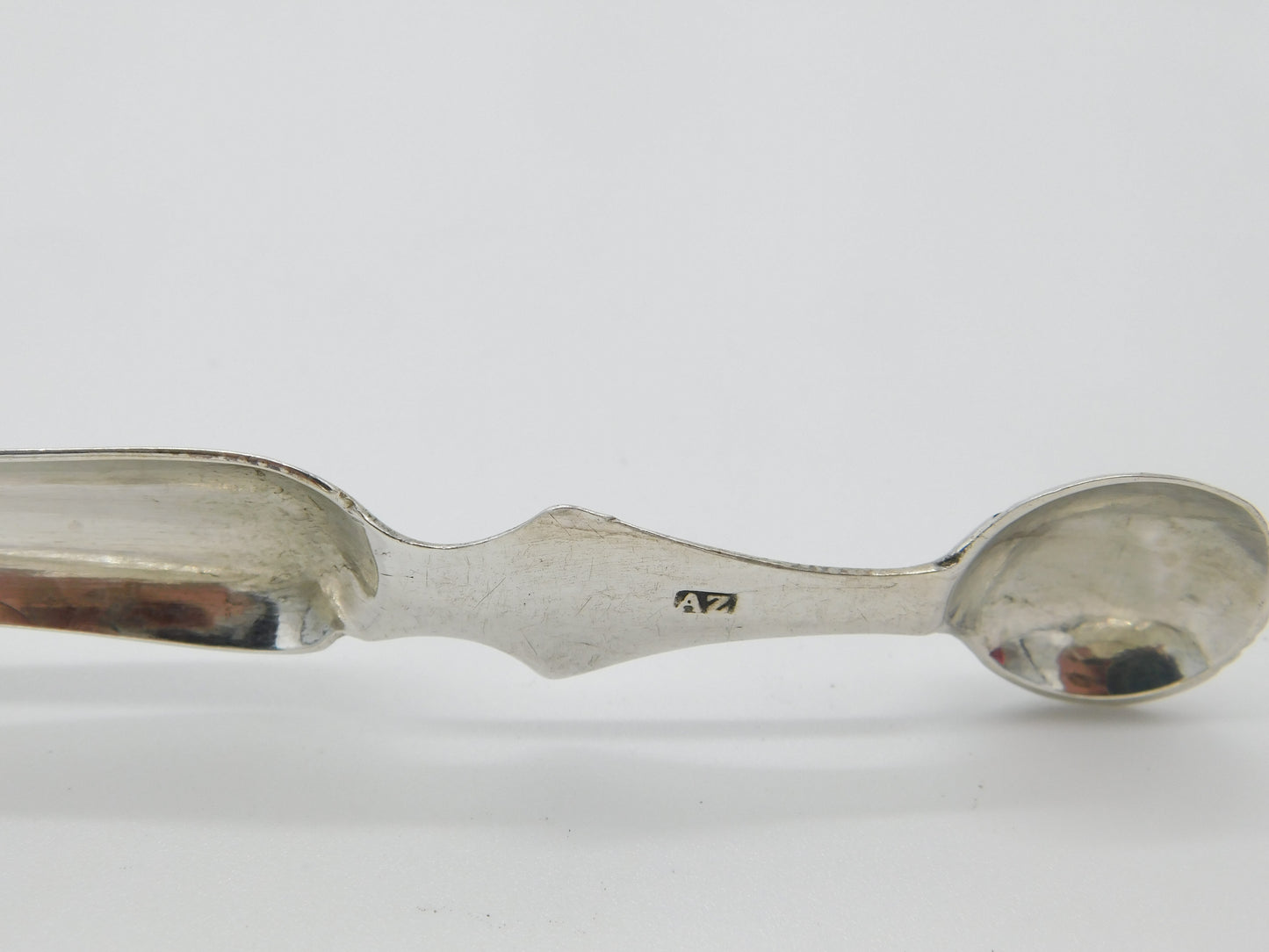 Scottish Sterling Silver Georgian Scallop Shell Sugar Tongs A. Zeigler c1800