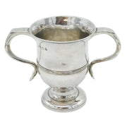 George II Sterling Silver Two-Handled Loving Cup Trophy Antique 1759 London