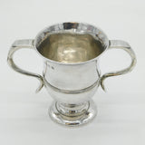 George II Sterling Silver Two-Handled Loving Cup Trophy Antique 1759 London