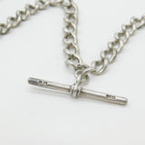 Victorian Sterling Silver Graduating Double Albert Watch Chain 1898 Birmingham
