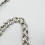 Victorian Sterling Silver Graduating Double Albert Watch Chain 1898 Birmingham