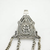 Victorian Sterling Silver Art Nouveau Chatelaine with Tools Antique c1860