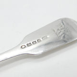 Georgian Sterling Silver Lion Crest Fiddle Pattern Table Fork 1835 Exeter