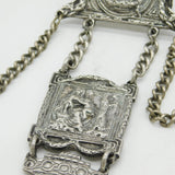 Victorian Sterling Silver Art Nouveau Chatelaine with Tools Antique c1860