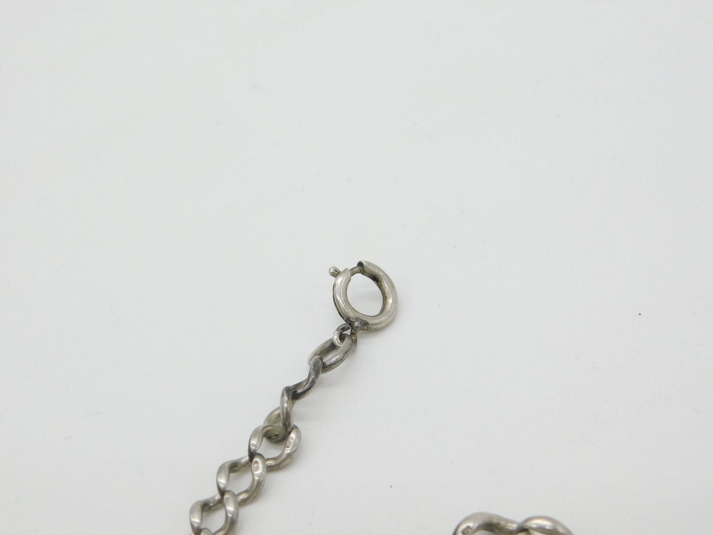 Victorian Sterling Silver Graduating Double Albert Watch Chain 1898 Birmingham