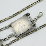 Victorian Sterling Silver Art Nouveau Chatelaine with Tools Antique c1860