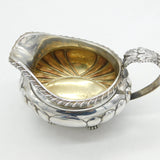 George IV Sterling Silver Paw Foot Fluted Cream Jug Antique 1824 London