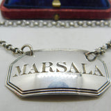 Early Victorian Sterling Silver Marsala Wine Decanter Label Antique 1844 London