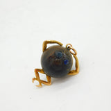 WW1 9ct Gold Mounted 'Touch Wud' Lucky Charm Pendant Antique c1915