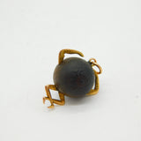 WW1 9ct Gold Mounted 'Touch Wud' Lucky Charm Pendant Antique c1915