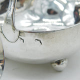 George I Sterling Silver Scrolled Handle Pap Boat Jug Antique 1726 London