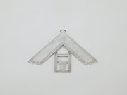 Large Sterling Silver Masonic Collar Medal Antique 1927 Art Deco London Inscribed