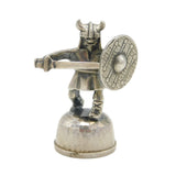Swedish Heavy Sterling Silver Cast Viking Warrior Figure Vintage 1976