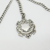 Victorian Sterling Silver Double Albert Watch Chain 1896 Birmingham Antique