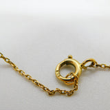 Long 9ct Yellow Gold & Green Glass Beaded Dress Necklace Antique c1920 80cm