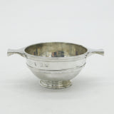 Victorian Scottish Sterling Silver Shilling Coin Set Quaich Cup Antique 1899 Glasgow