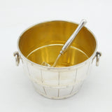 Asprey & Co. Sterling Silver Caviar Bowl & Spoon Vintage 1996 London
