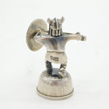 Swedish Heavy Sterling Silver Cast Viking Warrior Figure Vintage 1976