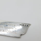 Large Sterling Silver Masonic Collar Medal Antique 1927 Art Deco London Inscribed