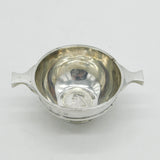 Victorian Scottish Sterling Silver Shilling Coin Set Quaich Cup Antique 1899 Glasgow