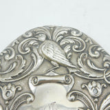 19th Century Spanish Art Nouveau Pattern Sterling Silver Mirror Antique c1890