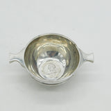 Victorian Scottish Sterling Silver Shilling Coin Set Quaich Cup Antique 1899 Glasgow