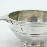 Victorian Scottish Sterling Silver Shilling Coin Set Quaich Cup Antique 1899 Glasgow