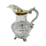 William IV Sterling Silver Floral Pattern Cream Jug Antique 1835 London