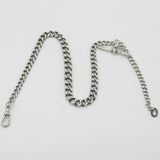 Victorian Sterling Silver Graduating Albert Link Watch Chain 1899 Birmingham