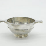 Victorian Scottish Sterling Silver Shilling Coin Set Quaich Cup Antique 1899 Glasgow