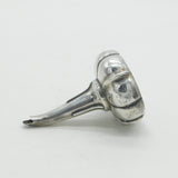 George III Sterling Silver Melon Form Wine Funnel Antique c1800