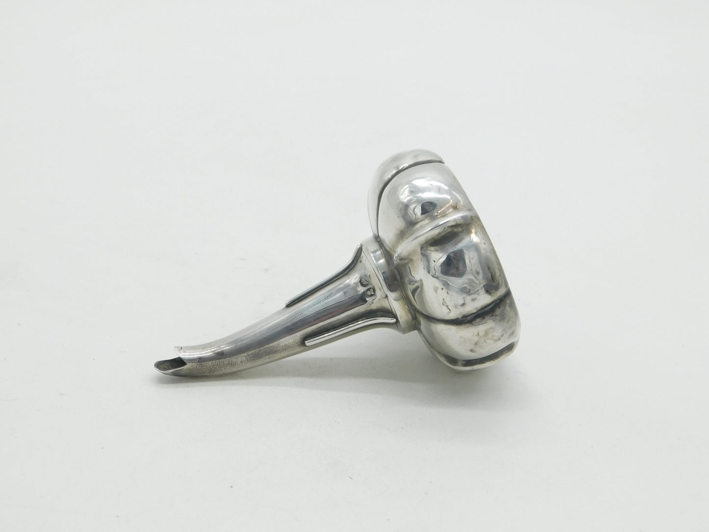 George III Sterling Silver Melon Form Wine Funnel Antique c1800