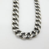 Victorian Sterling Silver Graduating Albert Link Watch Chain 1899 Birmingham