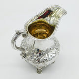 William IV Sterling Silver Floral Pattern Cream Jug Antique 1835 London