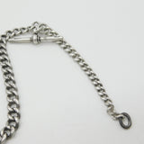 Victorian Sterling Silver Graduating Albert Link Watch Chain 1899 Birmingham