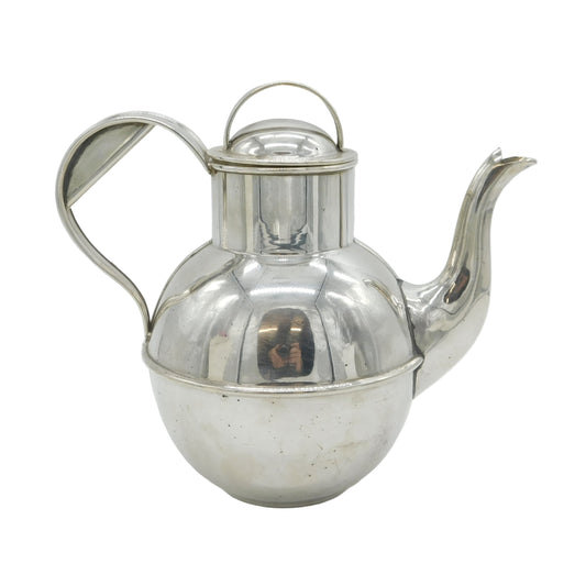 Victorian Silver Plated Novelty Guernsey Can Two Pint Teapot Antique c1890