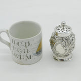 Victorian Sterling Silver Floral Chased Pounce Pot Antique 1892 London