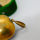 Victorian 18ct Gold, Blue Enamel, Turquoise & Pearl Heart Pendant c1840 Antique